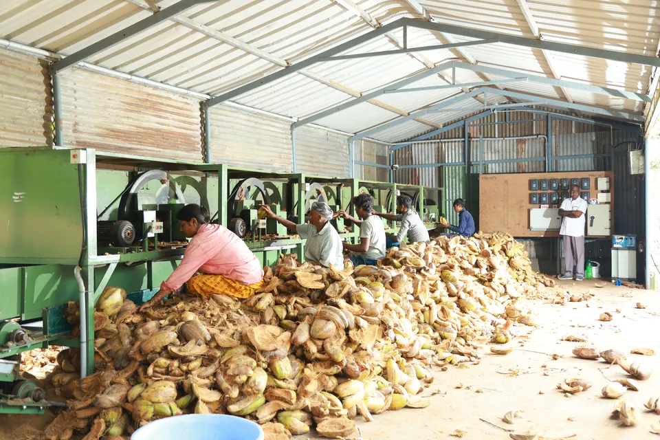 Husk processing
